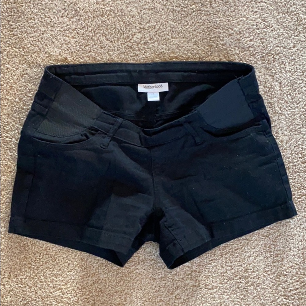 Motherhood maternity black short - small
